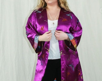 Kimono Robe, open front, full length, boho style, festival wear