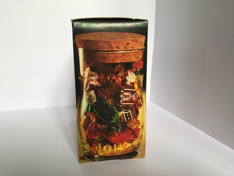 Retro Glass Ravenhead Tubbies Storage Jars in Box Etsy