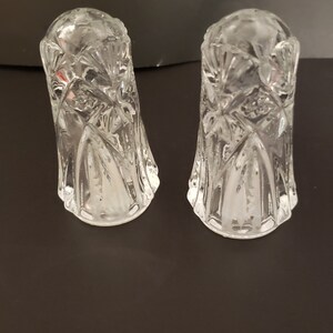 Vintage Cut Glass Salt and Pepper Shakers: Kitchen Table Decor
