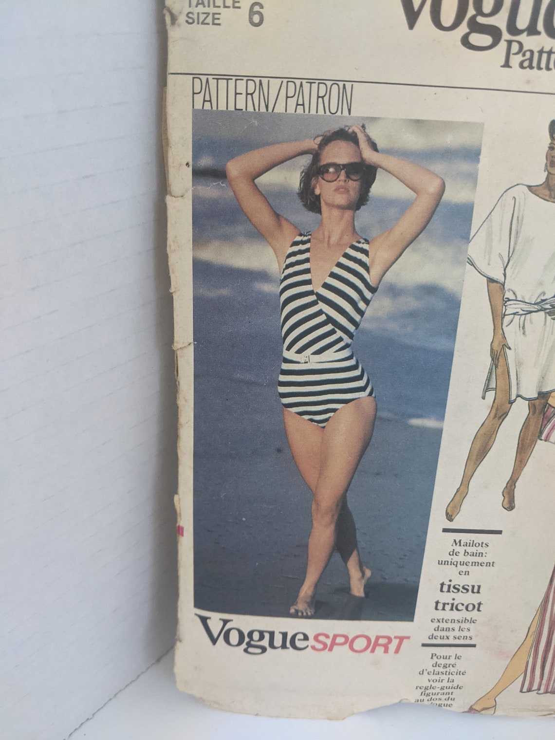 Vogue Sport Vogue Swimming Pattern Tall Size 6 Bathing Suit Etsy