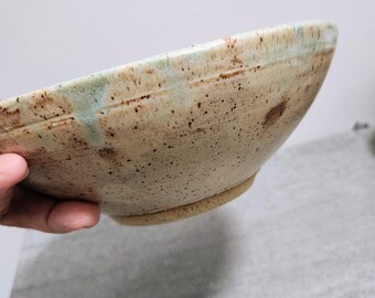 ヴィンテージサイン入り陶器ボウル：手作りの禅風装飾、80年代の