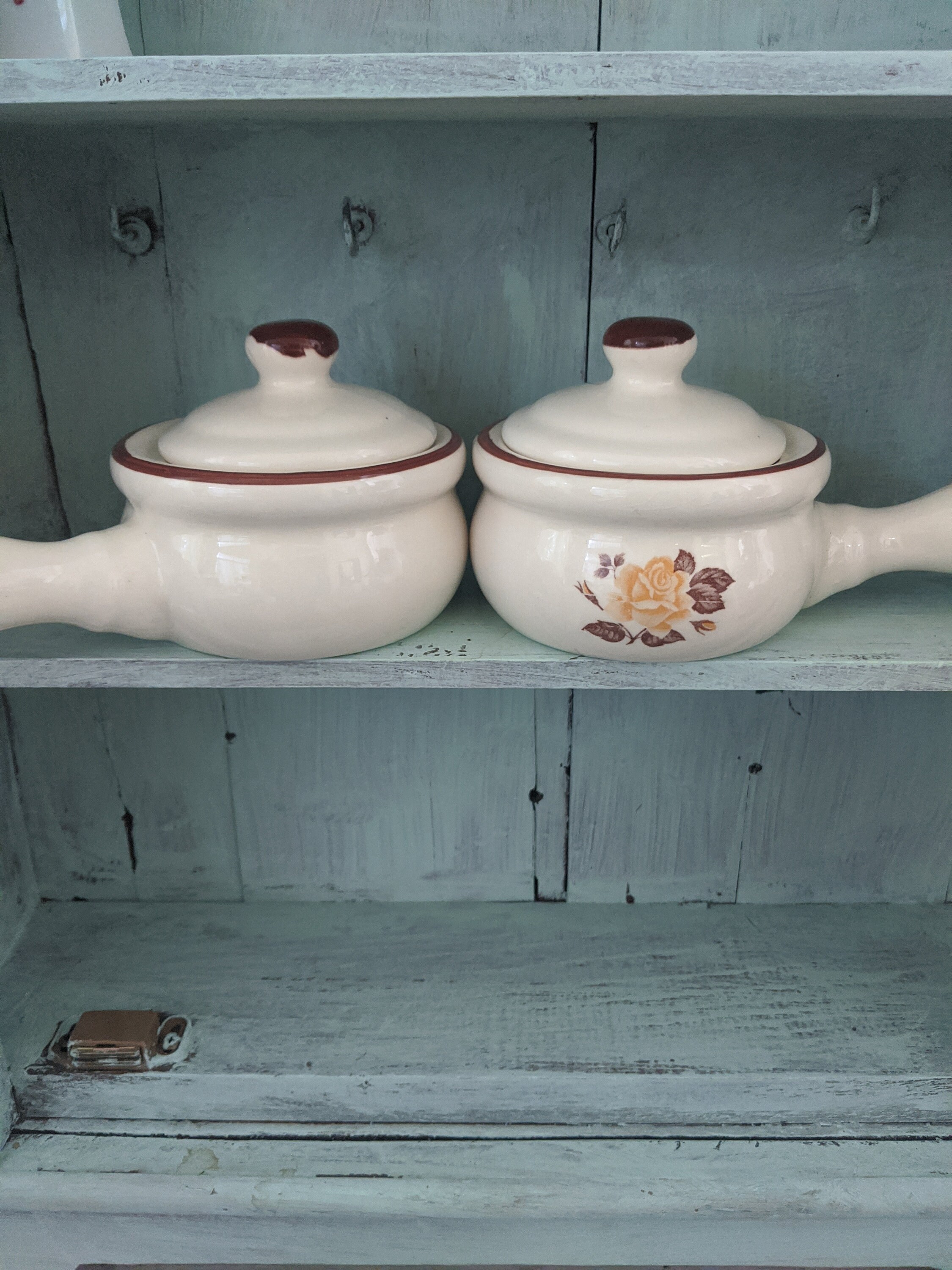 French Onion Soup Bowls from the 70s 80s. Lidded French Etsy