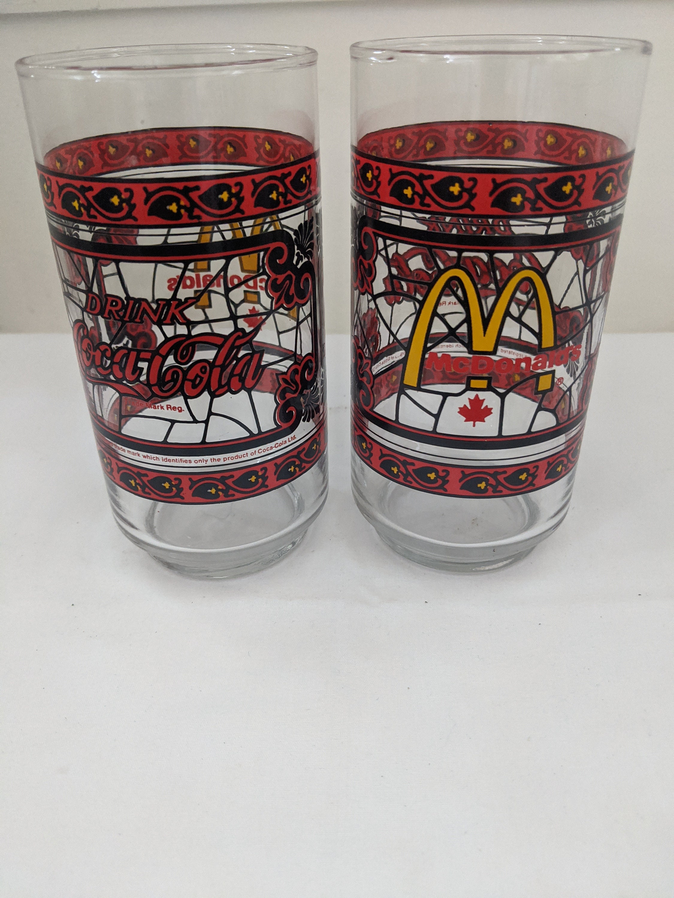 Vintage 1970s Coca Cola Mcdonalds Glass Tumblers - Etsy