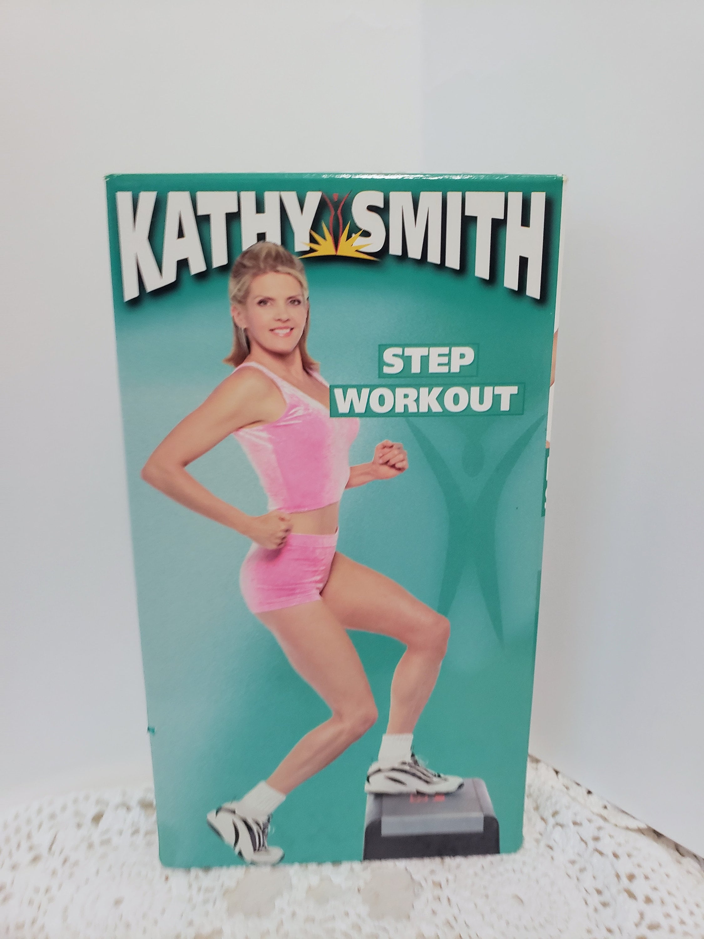 Step Workout VHS 1992 Kathy Smith 90s Aerobic Style Work Out Tape Vintage  VHS 