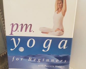 Living Yoga VHS Stretch Relax Renew PM Yoga VHS Evening Yoga with Patricia Walden Beginner Yoga Release Stress and Tension 20 minute Yoga