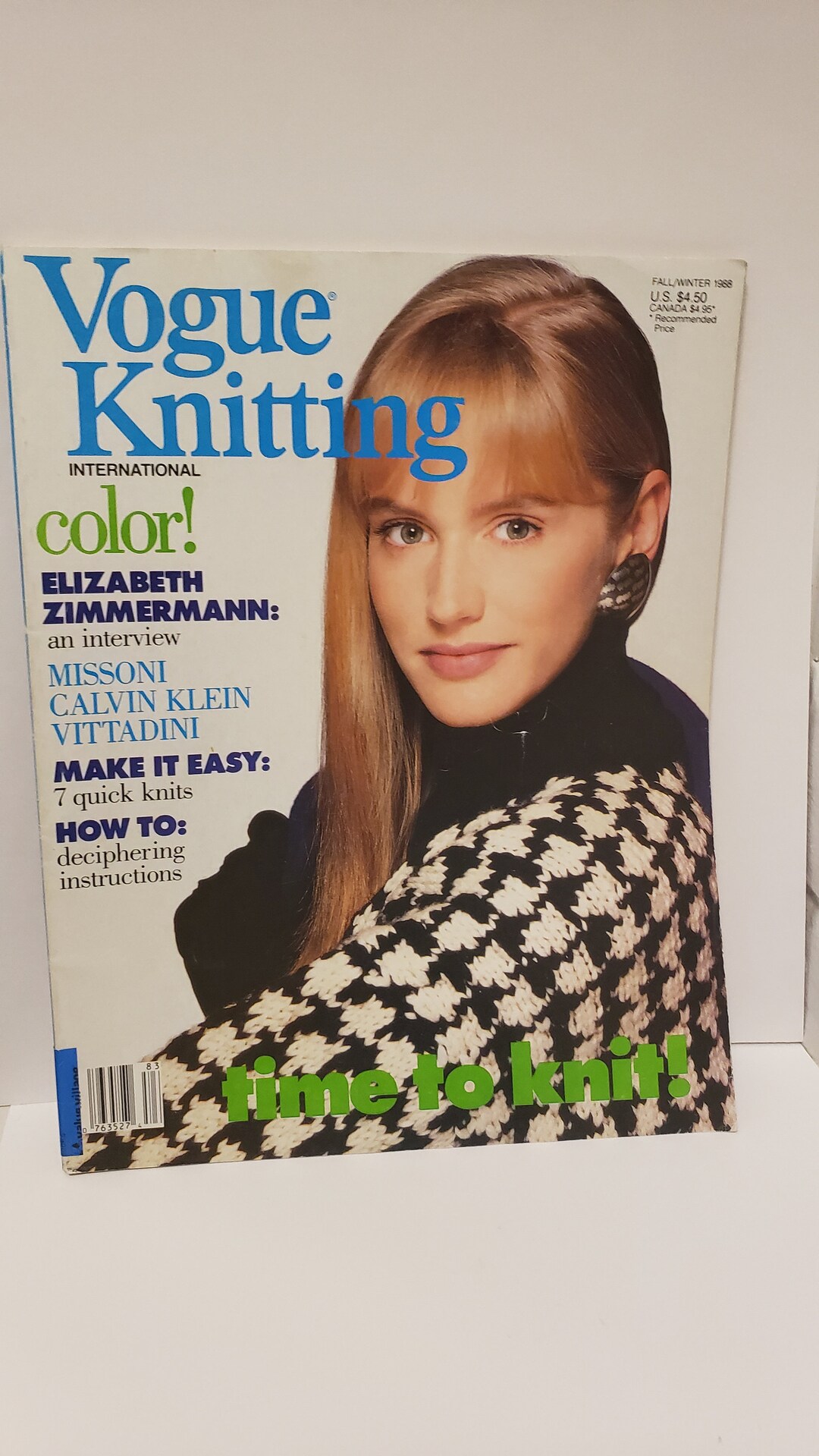 Vogue Knitting International Magazine From Fall/winter 1988 Etsy