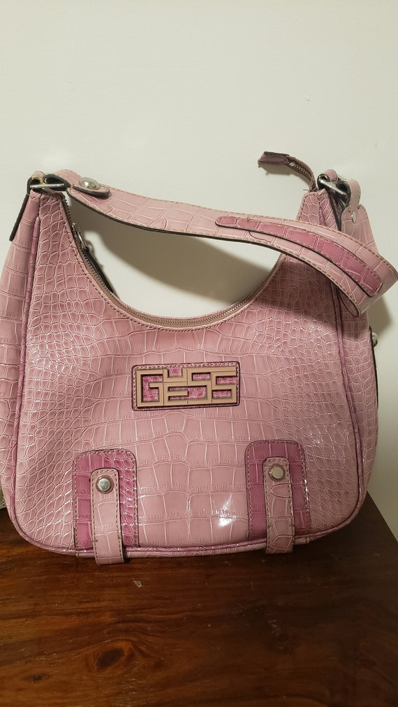 Pink Purse Y2K Vintage Guess Purse Shoulder Bag F… - image 8