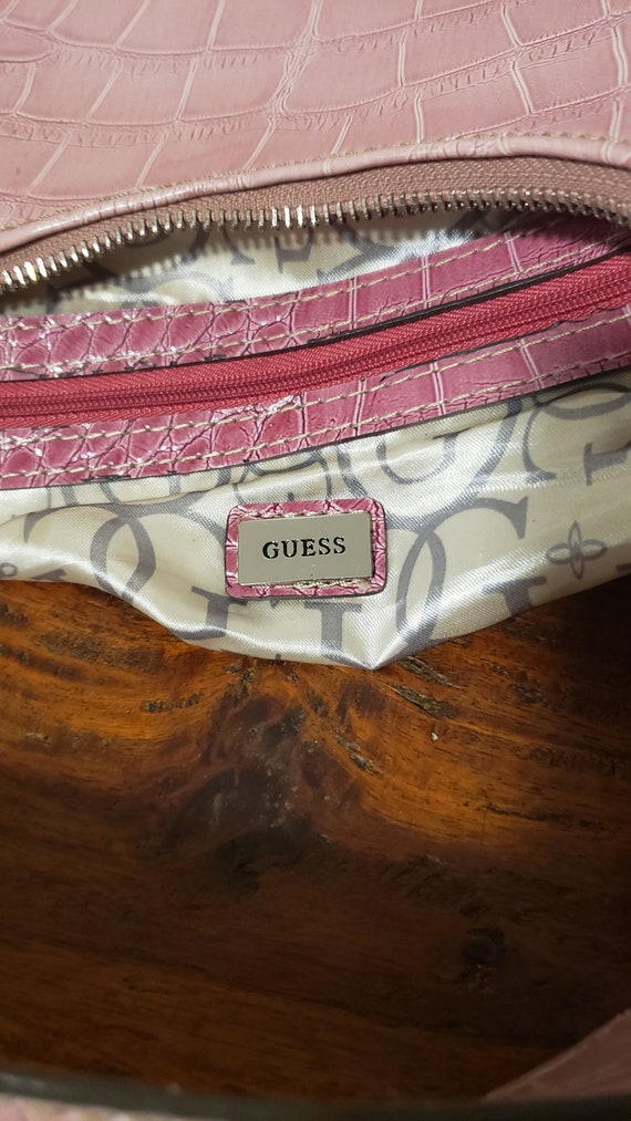 Pink Purse Y2K Vintage Guess Purse Shoulder Bag F… - image 7