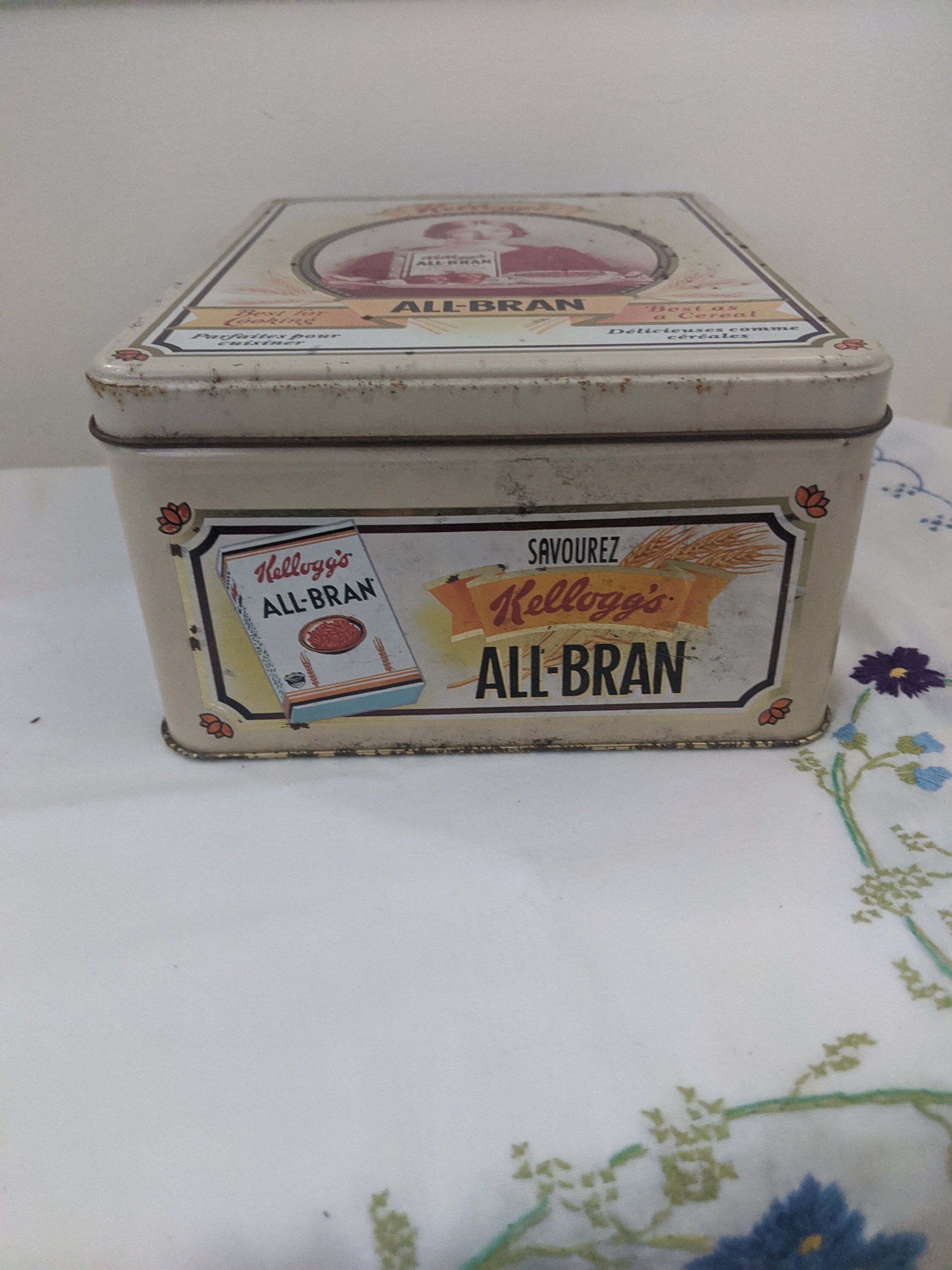 Vintage Kelloggs All Bran Cereal Tin From 1992 Vintage Tins Etsy UK