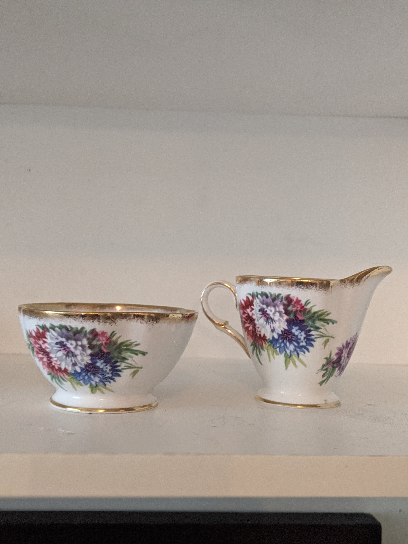 Windsor Creamer and Sugar Bowl Vintage Set Fine Bone China Etsy Nederland