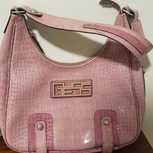 Pink Purse Y2K Vintage Guess Purse Shoulder Bag Faux Pink Purse Y2K Vintage Guess Purse Shoulder Bag Faux