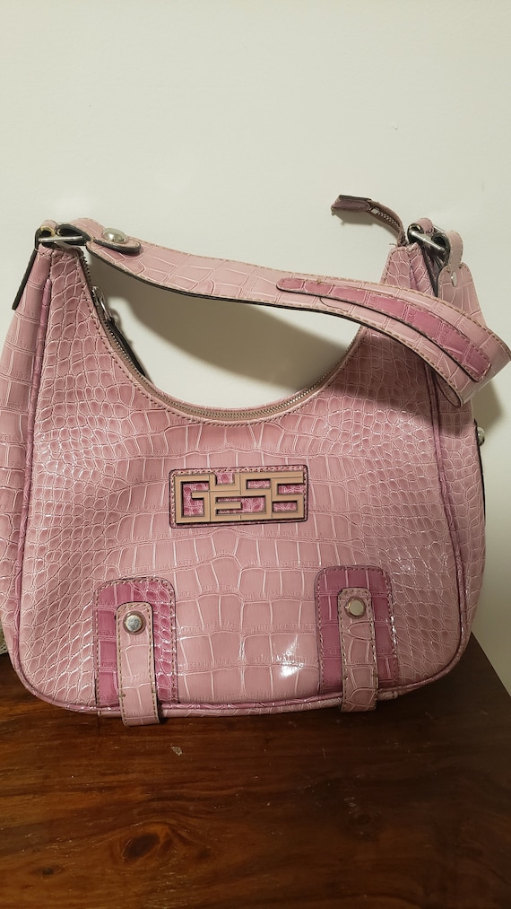 Pink Purse Y2K Vintage Guess Purse Shoulder Bag F… - image 1