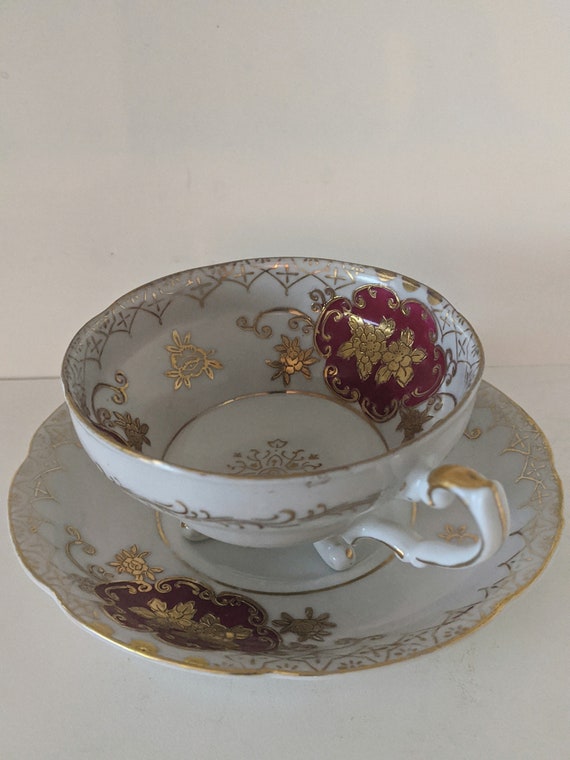 Shafford Tea Cup Hand Painted Japan Vintage Tea Cup With Etsy