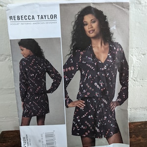 Vogue Patterns American Designers Rebecca Taylor Dress Pattern V1226