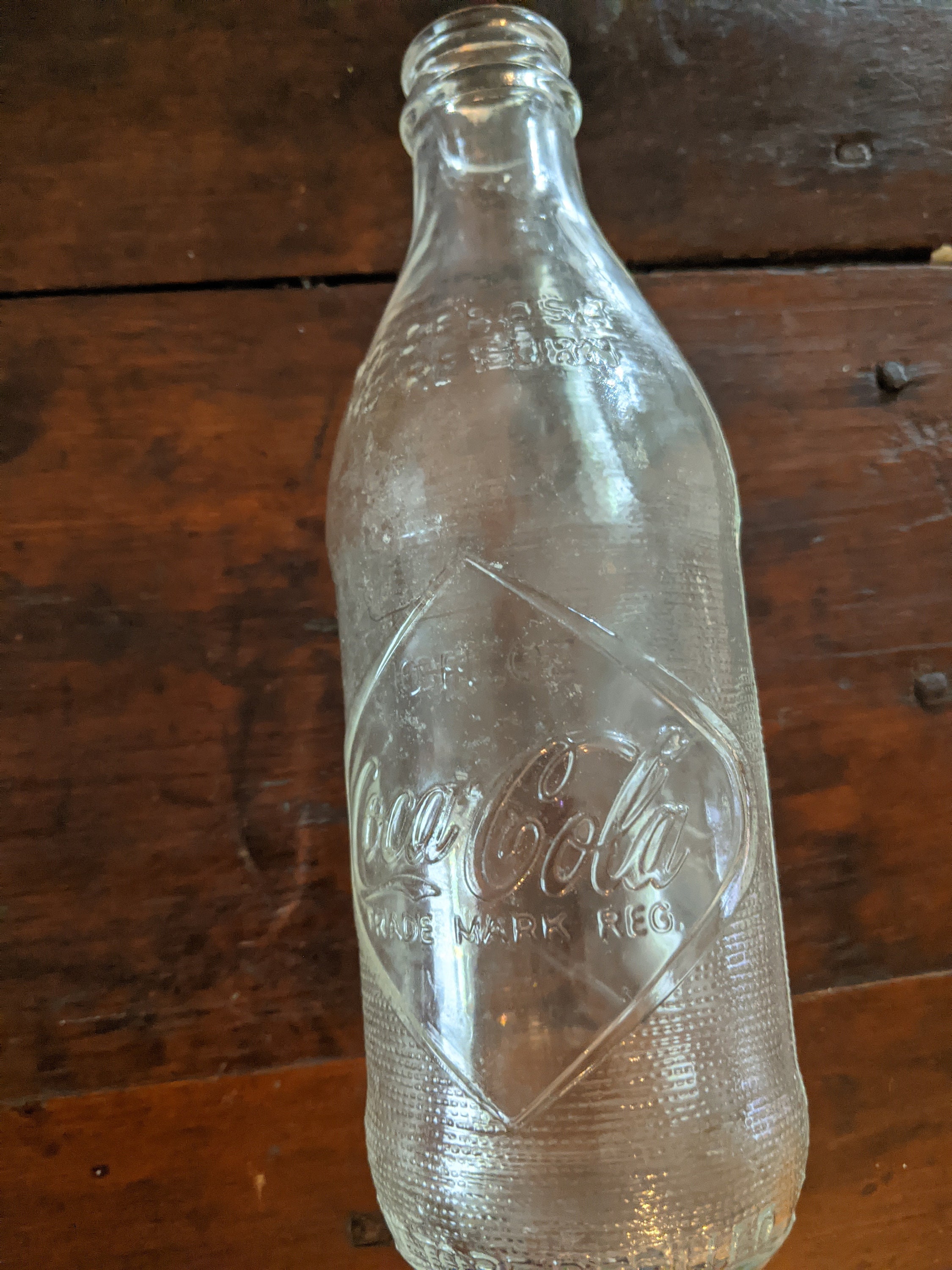 Coke Memorabilia Bottle 60s Embossed Diamond Logo Coke Bottle Etsy