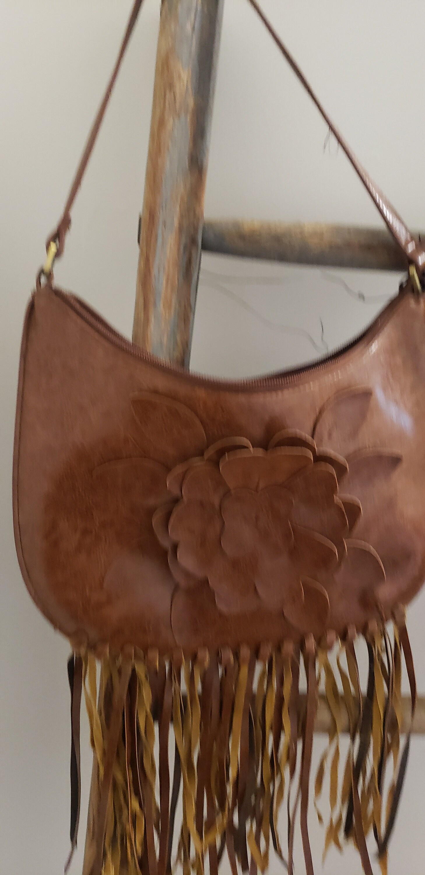 00s leather fringe bag y2k グランジ GORGLITTER Women's Buckle Shoulder Bag Y2k Leather Handbags
