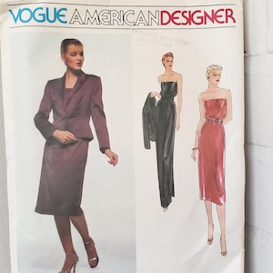 Vogue 2287 John Anthony Designer Jacket Dress Pattern Size 8 UNCUT