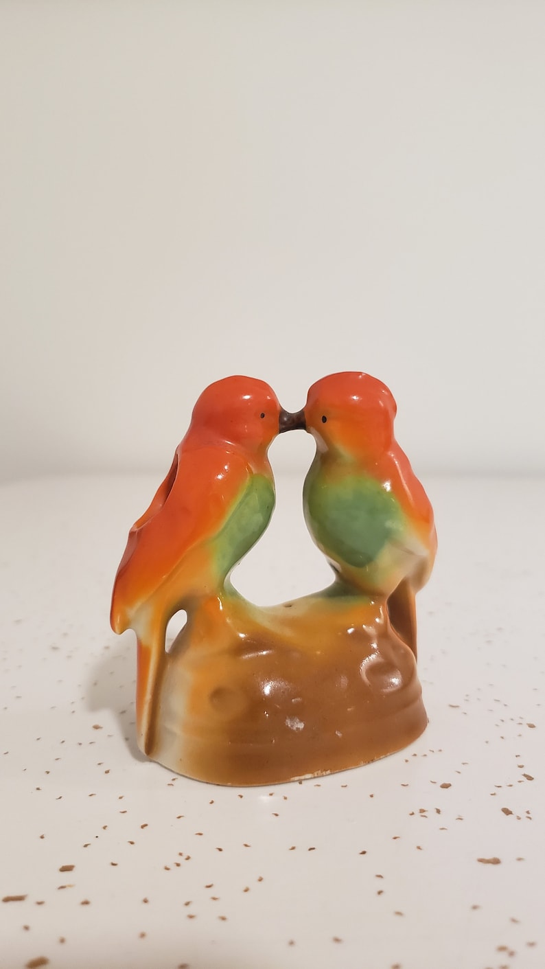 Kissing Love Bird Figurines Small Bird Planters Gift Items for Etsy