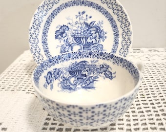 Beverly Empire England Wide Mouth Tea Cup with Saucer