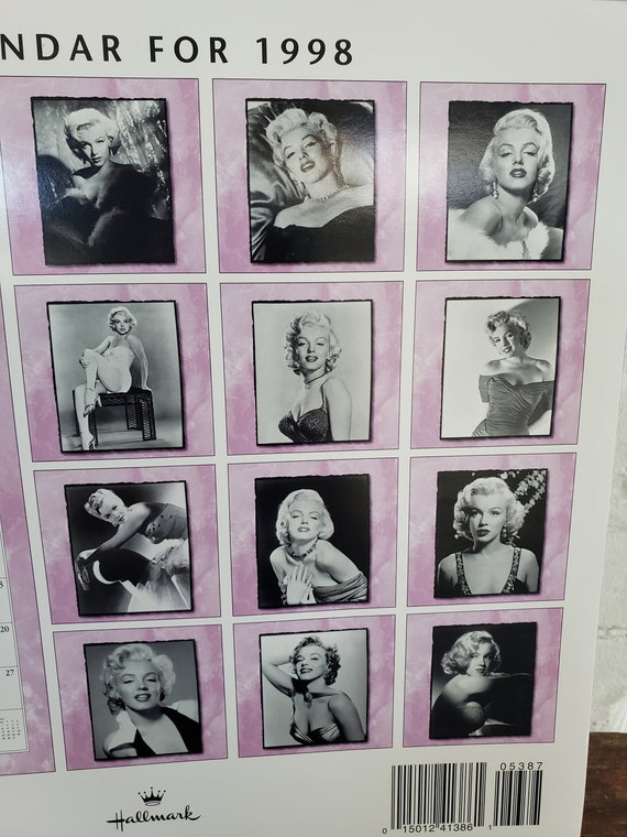 1998 Marilyn Monroe Calendar Hallmark Vintage Calendar