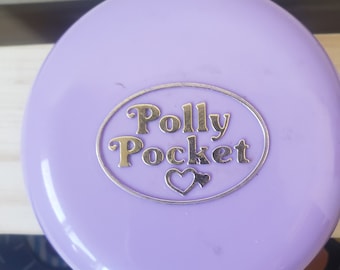 Polly Pocket Purple Round Compact 1989 Polly's Studio Blue Bird Vintage Toys Purple Poly Pocket Compact Vintage Toys For Kids Simple Fun