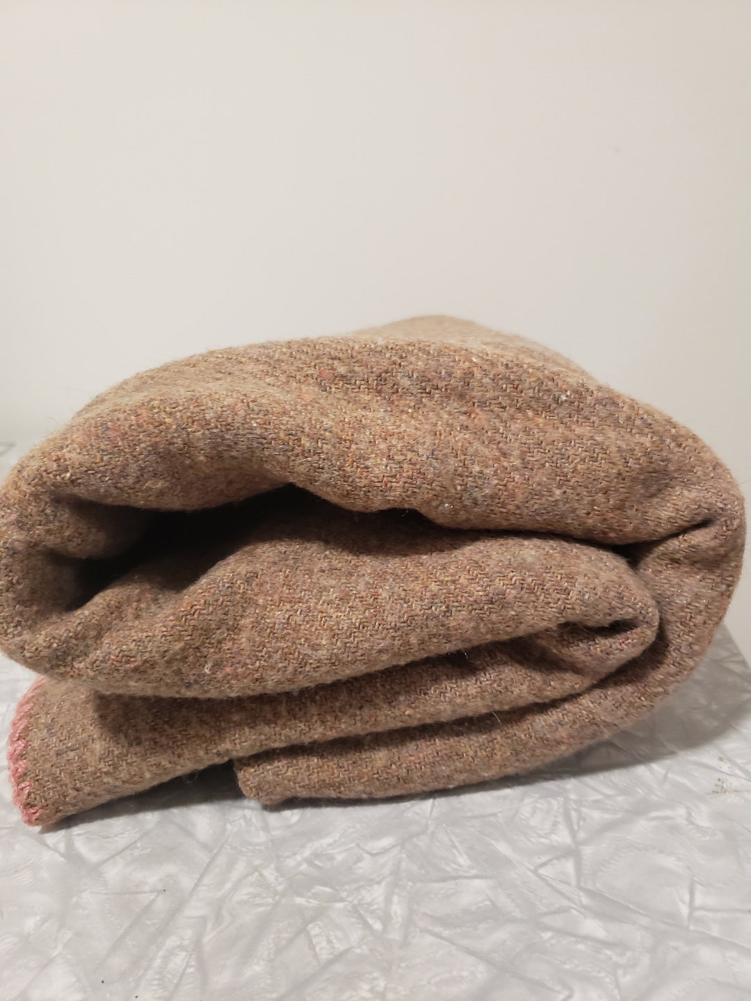 Wool Blend Canadian Made Blanket 55 X 74 Inches Canadian Made Vintage