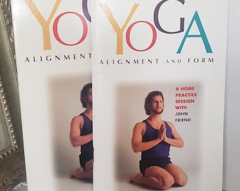 Yoga VHS with Booklet Alignment and Form A Home Practice Session with John Friend In the Tradition of B.K.S. Iyengar Do Yoga At Home VHS