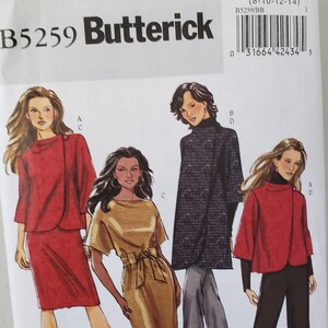 Butterick Sewing Pattern: Jacket, Coat, Dress, Pants B5259 (Size 8-14)