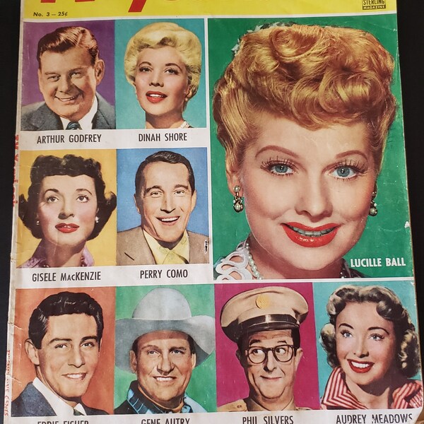 TV Year Book 1956 Vintage Memorabilia TV Stars from the 1950s TVs Most Loved Stars Our Western Heroes TVs Musical Men Collectable Magazines