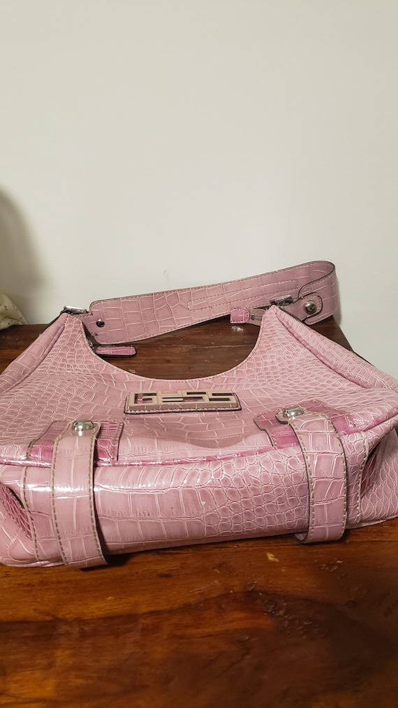 Pink Purse Y2K Vintage Guess Purse Shoulder Bag F… - image 6