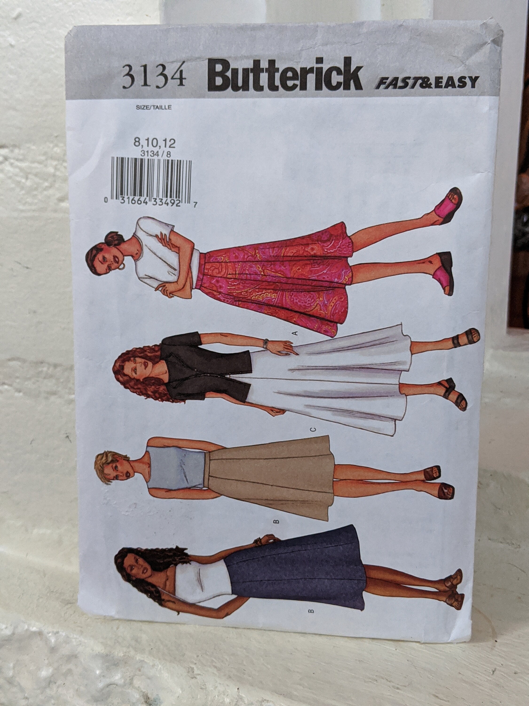 Vintage Butterick Skirt Pattern 3134 Size 8 to 12 Skirt Sewing | Etsy
