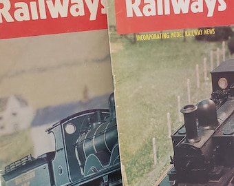 Model Railways Magazine Two Copies One From 1973 One from 1975 Incorporating Model Railway News Building Plastic Coach Bodies