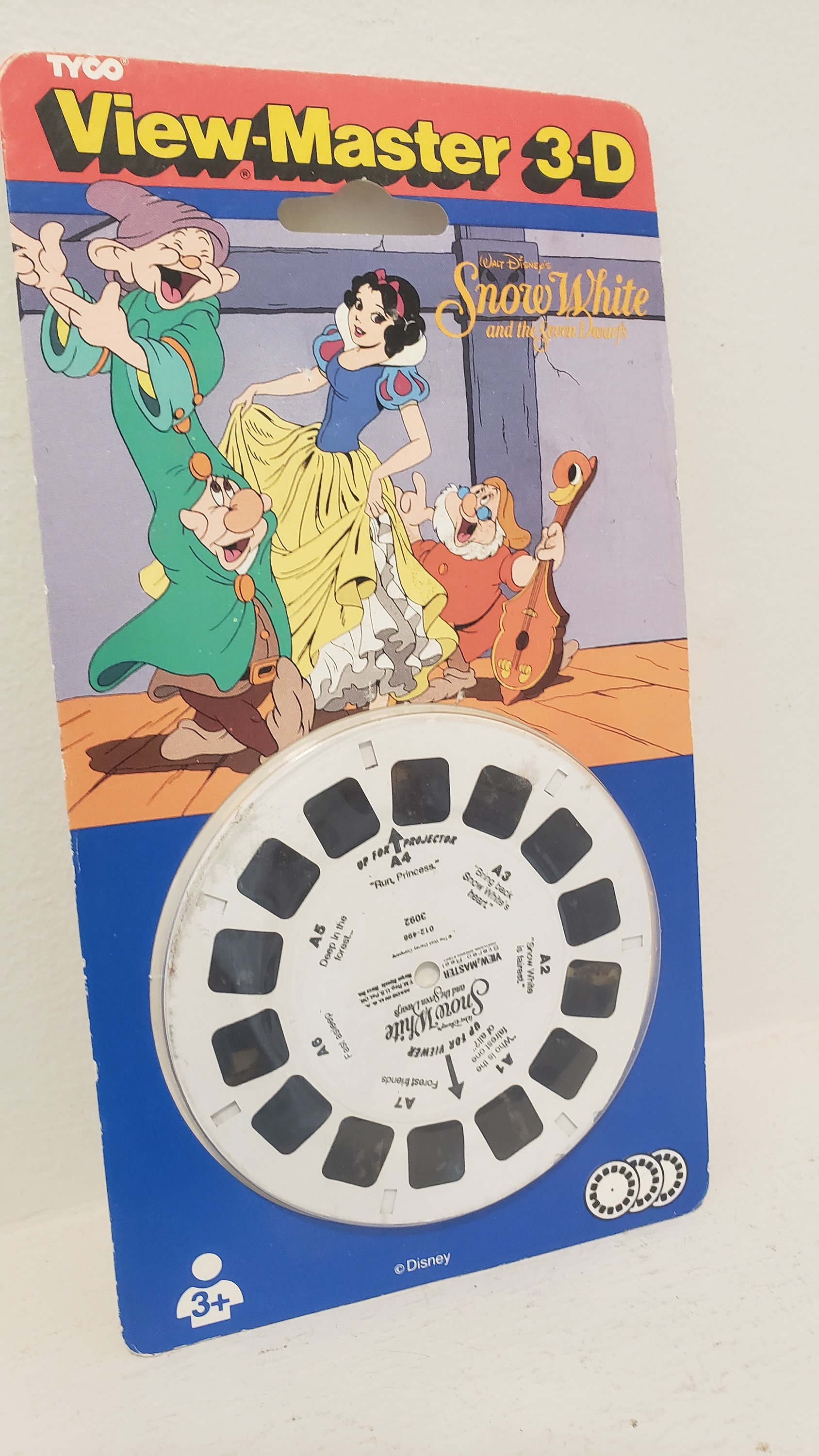 Vintage Tyco View Master 3-D Reel Set Snow White and the Seven Dwarfs 90s -   Israel