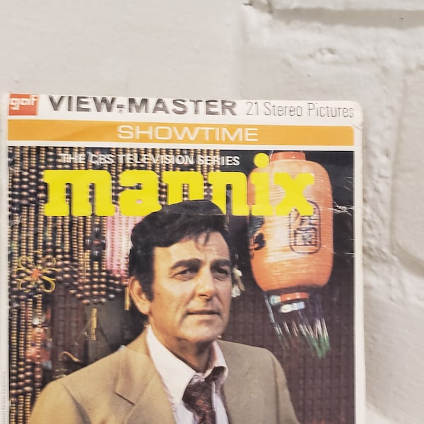 Vintage Mannix View Master Three Reel Set from 1974 Vintage Tv Shows The CBS Television Series