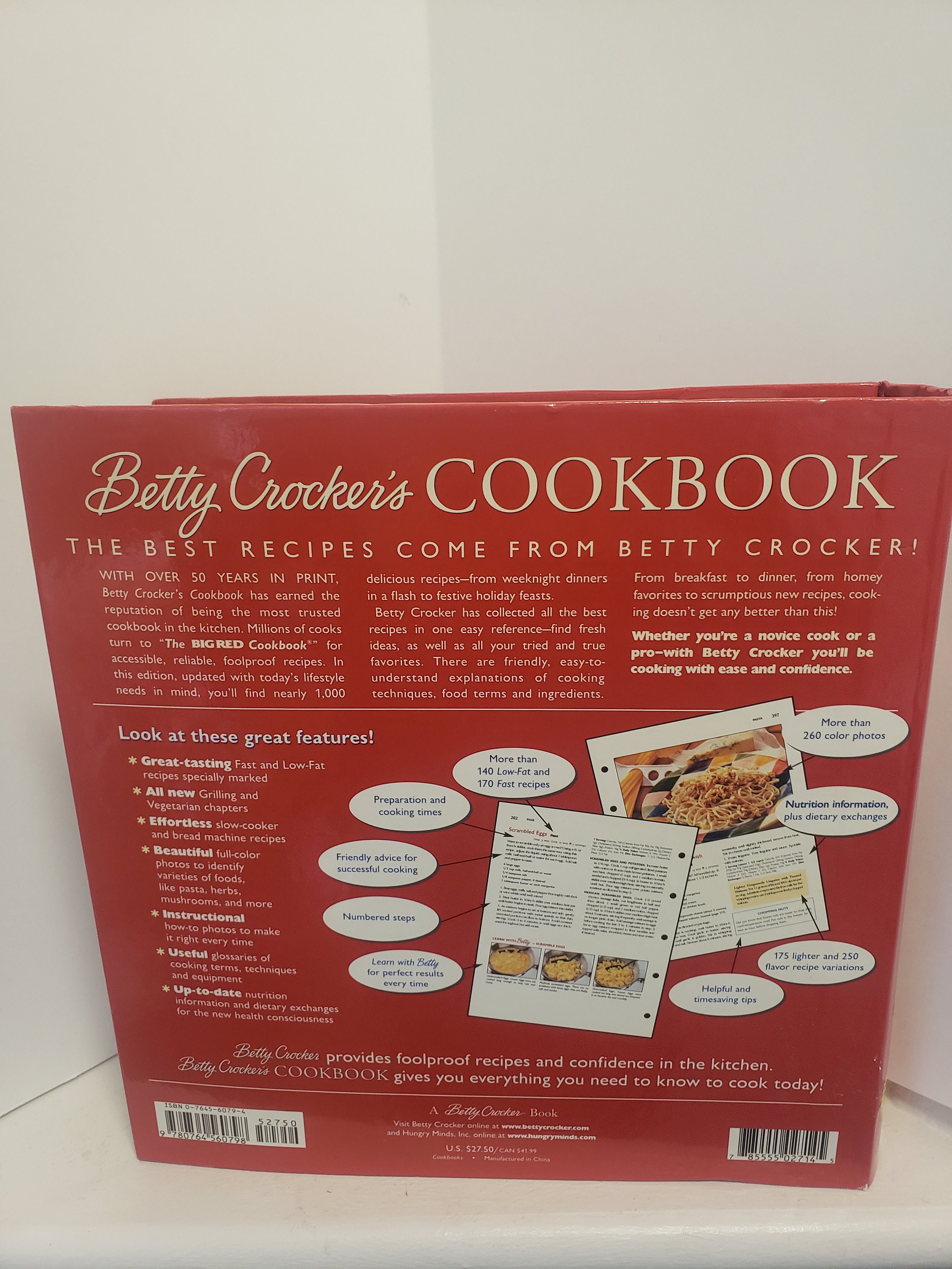 Vintage Betty Crocker Cookbook: the Big Red Book, 2000 Edition - Etsy