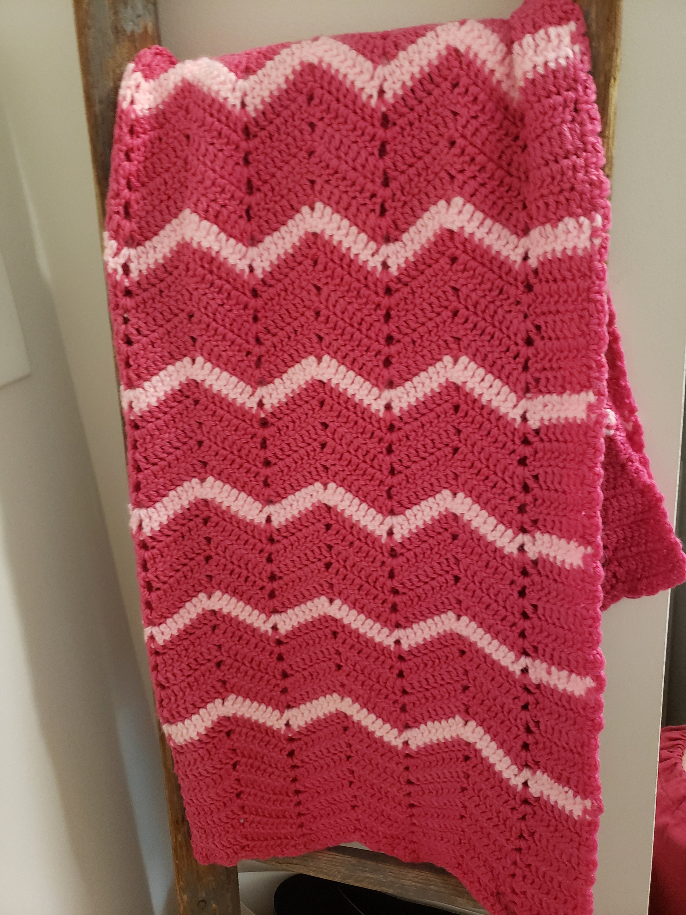Pink chevron throw new arrivals