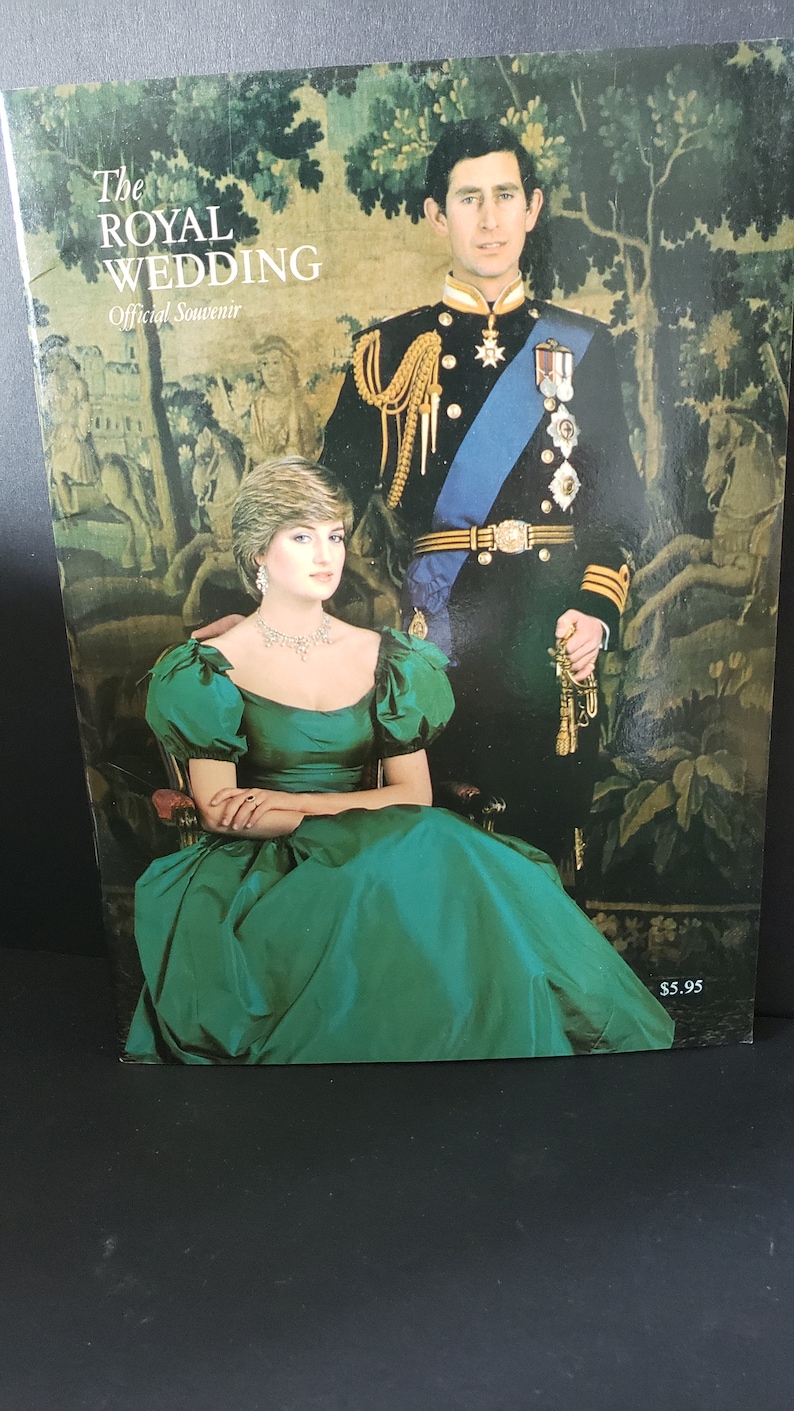 The Royal Wedding Official Souvenir Booklet July 29 1981 the Etsy