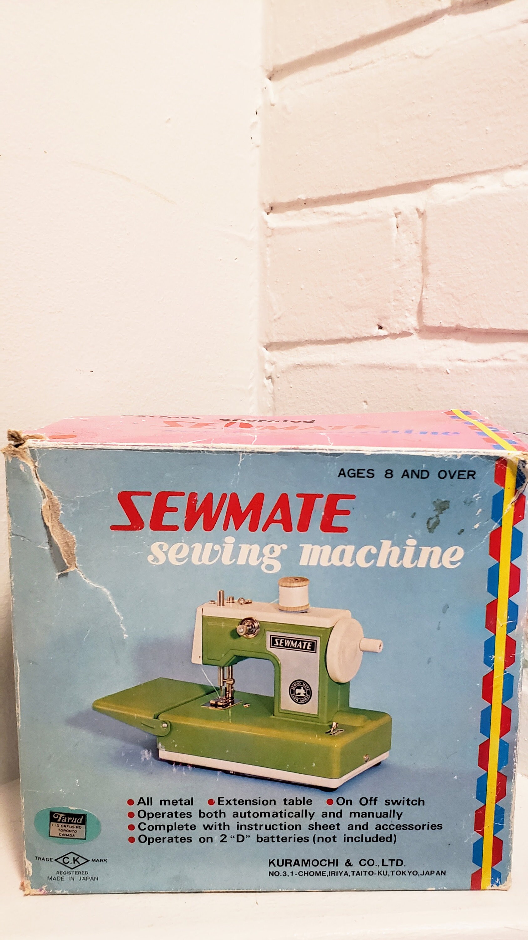 Sew Mate Children's Metal Battery Operated Sewing Machine