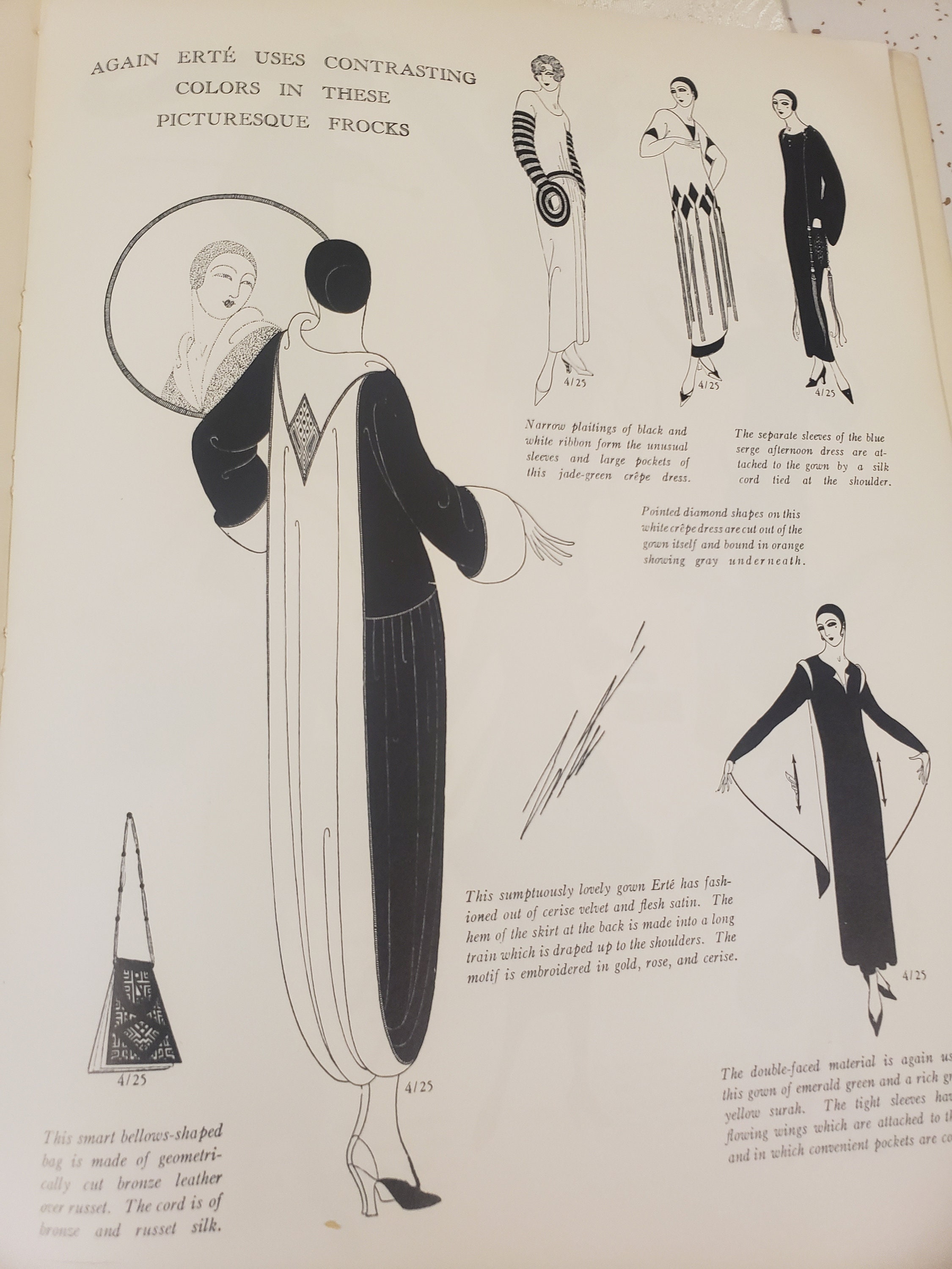 Erte's Fashion Designs Book 218 Illustrations From Harpers Erte's Fashion Designs Book 218 Illustrations From Harpers
