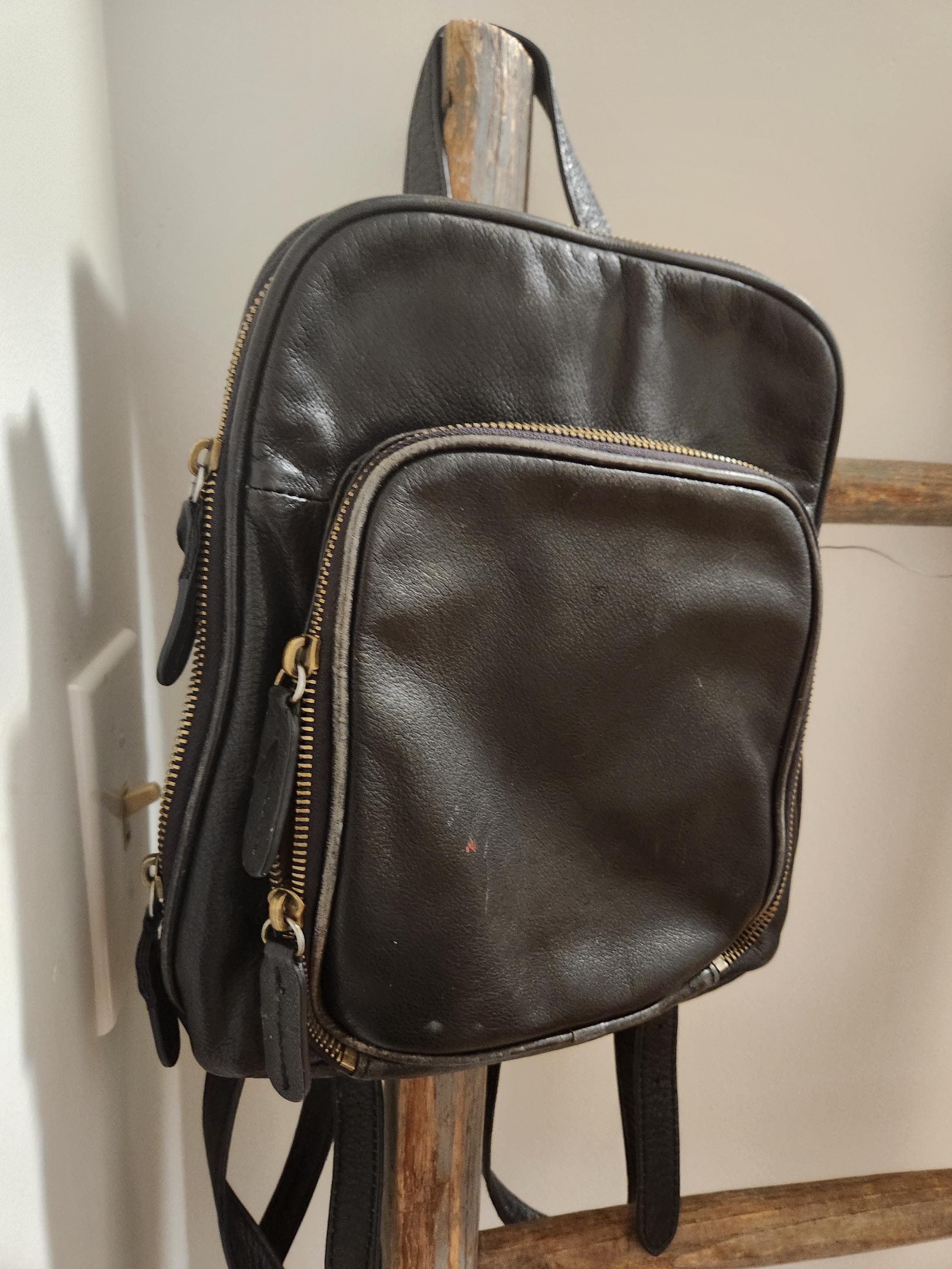Margot black leather backpack shop