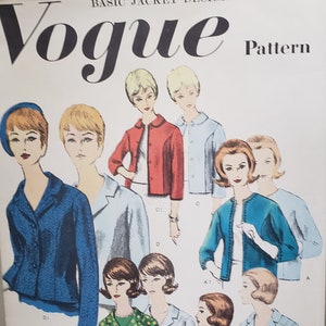 Vintage Vogue Jacket Pattern 3007 - Size 12 UNCUT