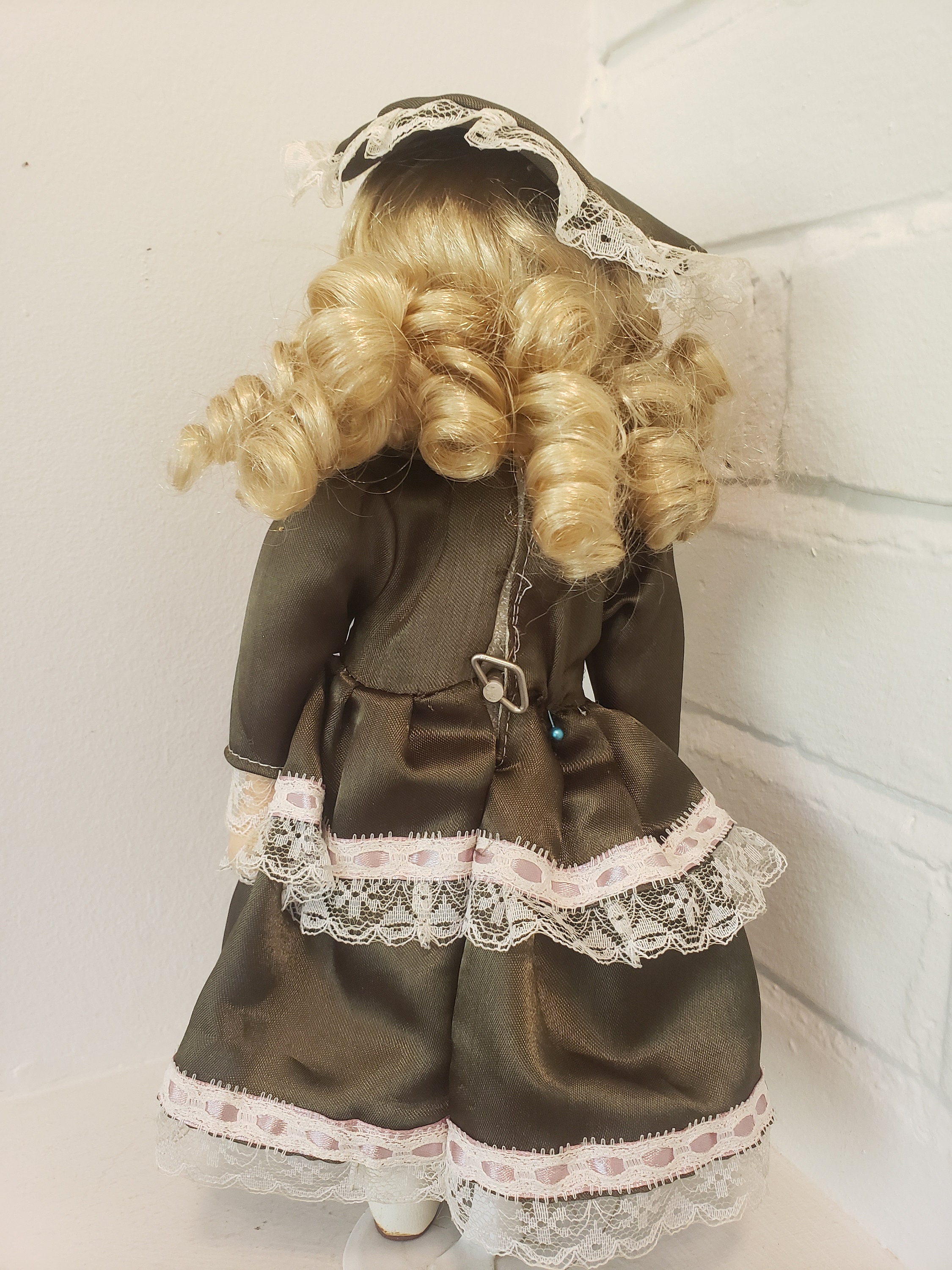 Vintage Musical Porcelain Doll Victorian Style Doll From the