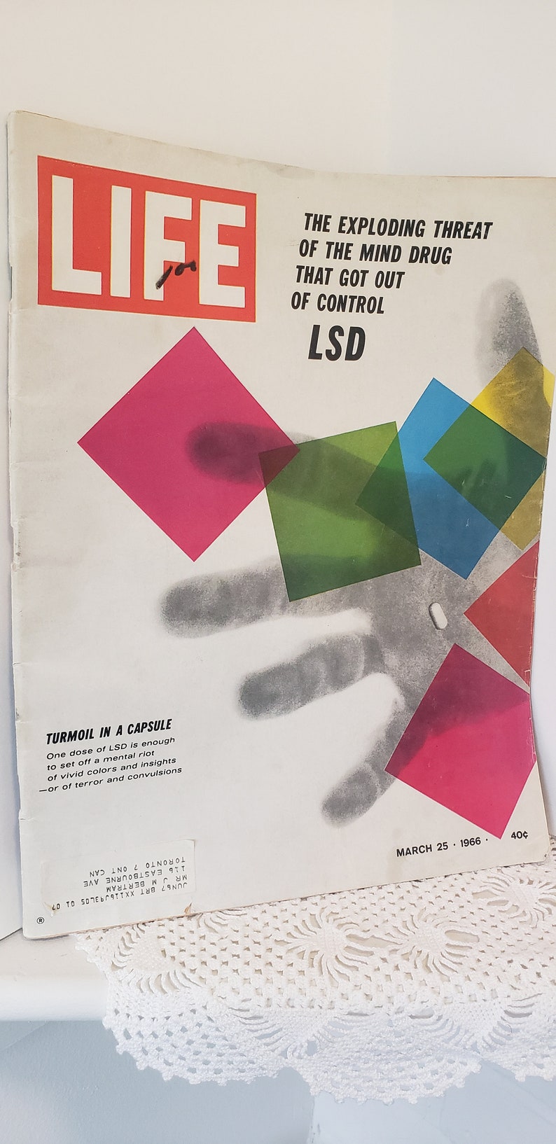 Life Magazine March 25 1966 Turmoil in a Capsule The Exploding Threat of the Mind Drug That Got Out of Control LSD Vintage Life Magazine image 8