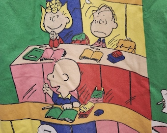 70s ピーナッツ スヌーピー ビンテージ シーツ ベットカバー