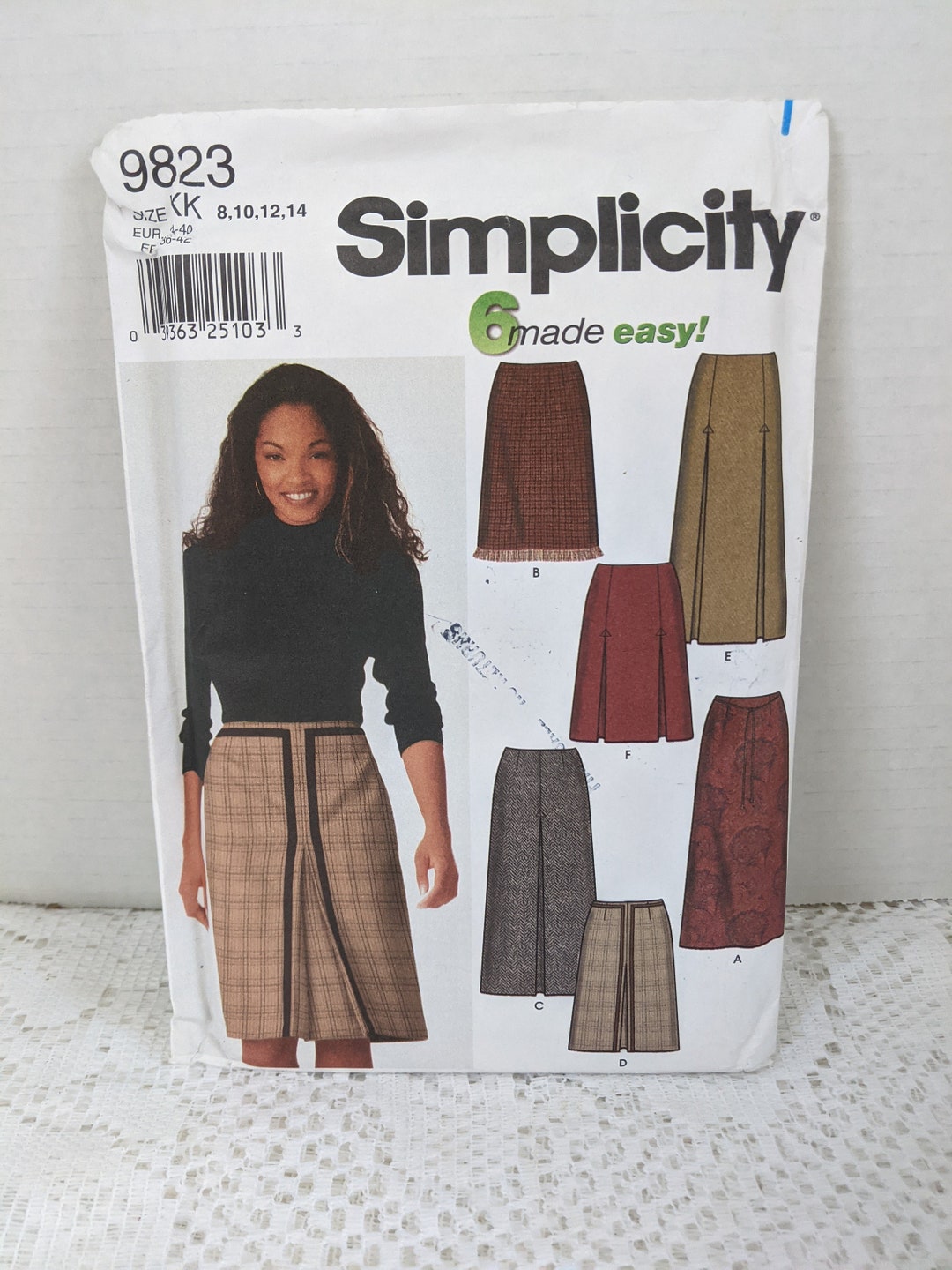 Simplicity Skirt Pattern 9823 Autumn Skirts UNCUT Skirt Pattern With 6 ...