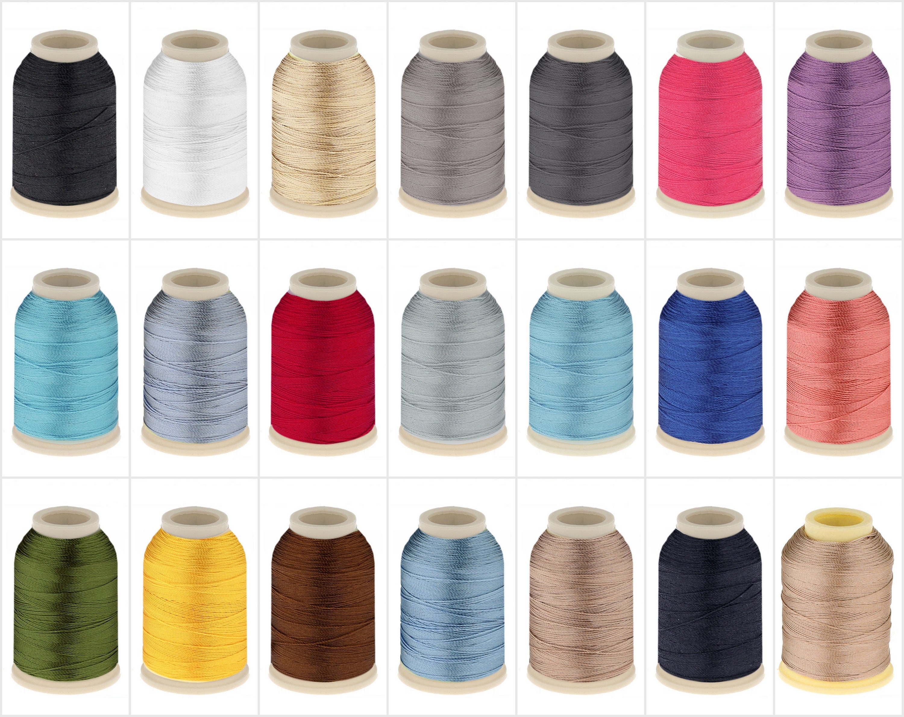 A Random Thread 10, 15 or 20 Random Different Color Altin Basak Polyester Thread for ...