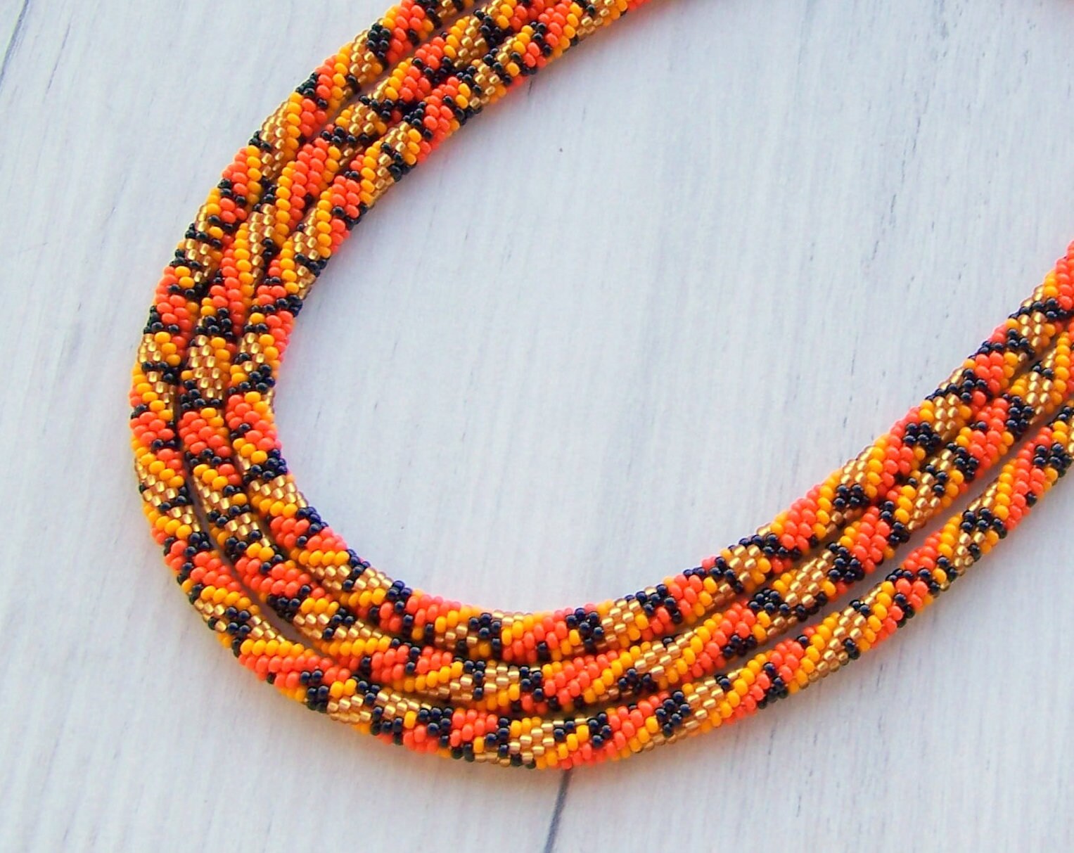 DIY Crafts DIY Kit for Adults Bead Crochet Kit Summer Multicolor