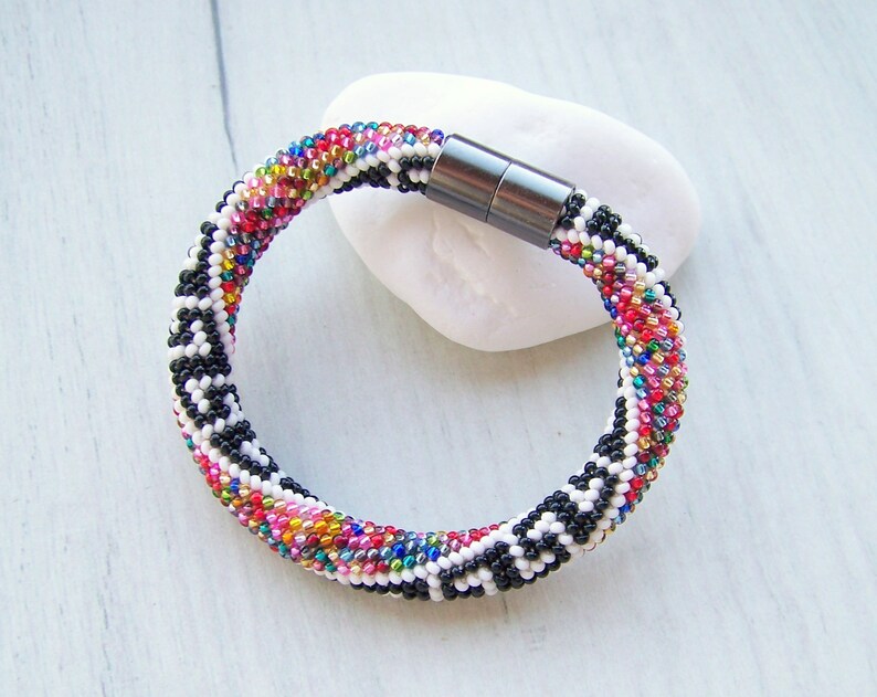 DIY bracelet Bead crochet kit Adult crafts Mothers Day gift Etsy