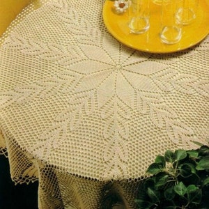 Vintage Chart Crochet Pattern Round Lacy Tablecloth|43 in diameter | PDF Digital Download Vintage Chart Crochet Pattern # S213*