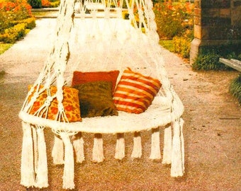 Vintage Macrame Patterns/A Macrame Christmas Pattern eBook PDF Instant Digital Download/17 Patterns home decor/D118